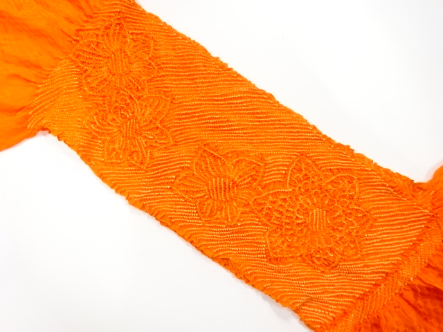 正絹　絞り　帯揚げ